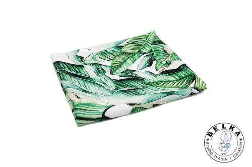 TKANINA SILK INDO TWILL LIŚCIE BANANOWCA-7940