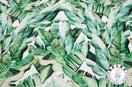 TKANINA SILK INDO TWILL LIŚCIE BANANOWCA-7941