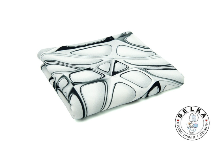 DZIANINA PĘTELKA CYFROWA METAL SREBRO-7984