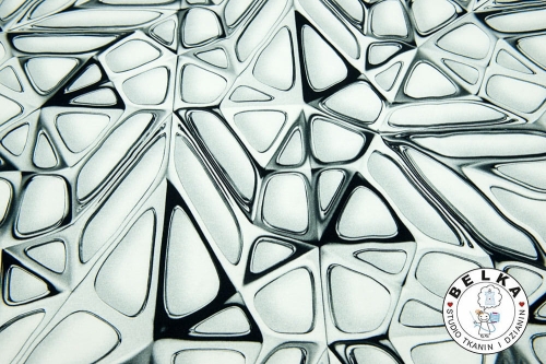 DZIANINA PĘTELKA CYFROWA METAL SREBRO-7985