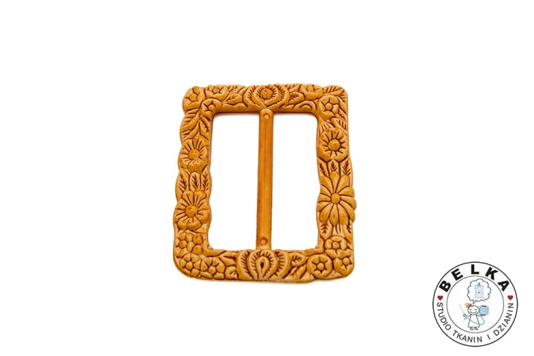 KLAMRA DO PASKA 6CM PLASTIK KWIATY-7989