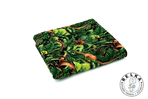 DZIANINA DRESÓWKA PĘTELKA CYFROWA DINOZAURY-8530