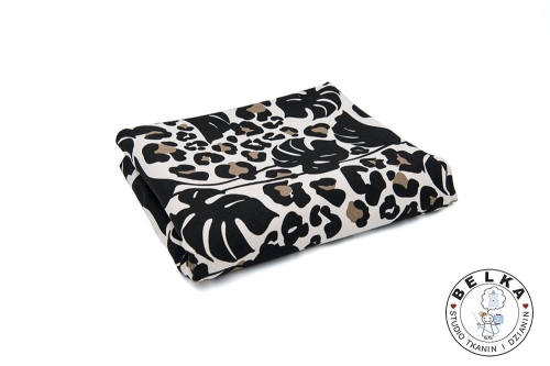 DZIANINA DRES. PĘTELKA CENTKI I LIŚCIE BLADY BEŻ-8887