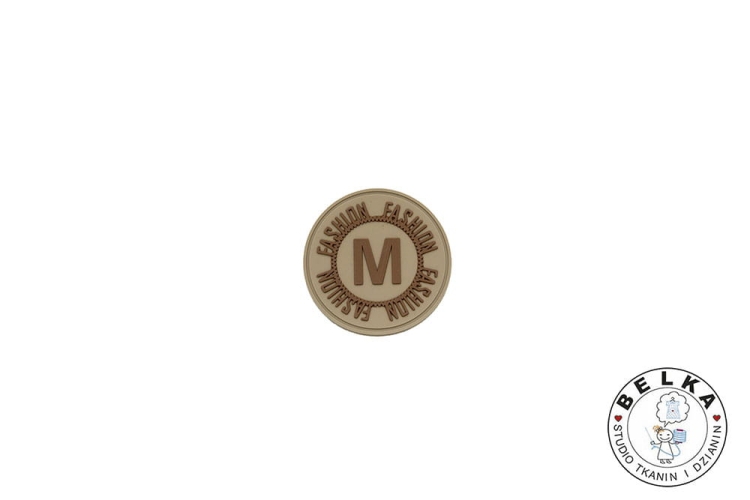 NASZYWKA GUMOWA M FASHION BEŻOWA 65MM-9123
