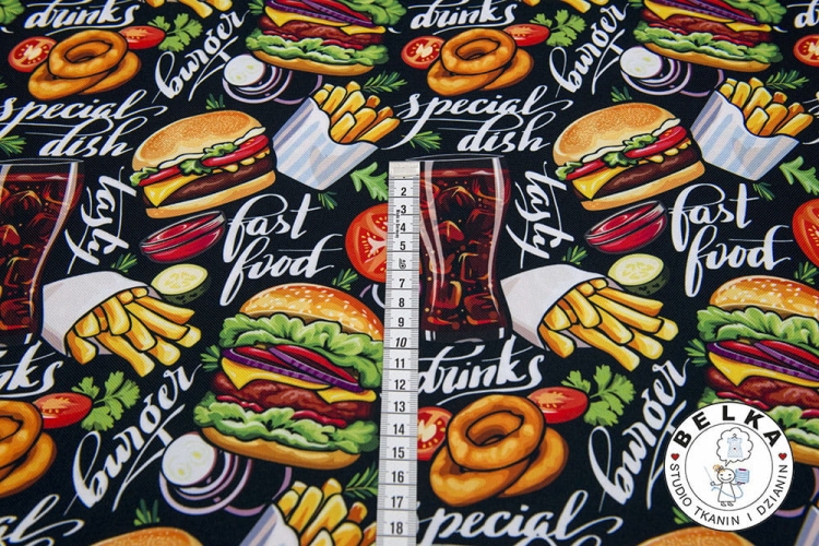 TKANINA WODOODPORNA FAST FOOD-9708