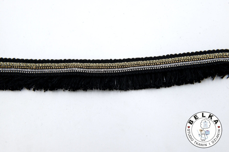 TAŚMA BOHO CZARNA-10419