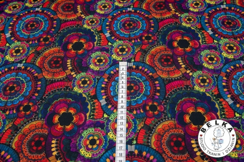 TKANINA WODOODPORNA KOLOROWE MANDALE-10459