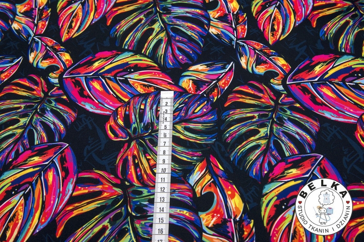 TKANINA WODOODPORNA KOLOROWA MONSTERA-10483
