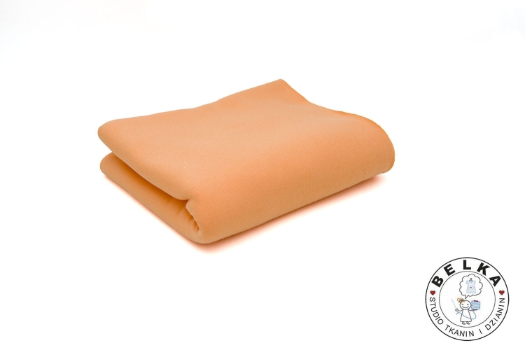 DZIANINA PĘTELKA + ELASTAN LYCRA PASTELOWY POMARAŃ-10603