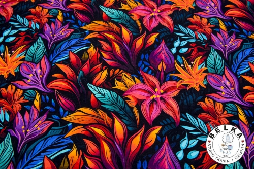 DZIANINA PĘTELKA CYFROWA BAJKOWY OGRÓD-10630