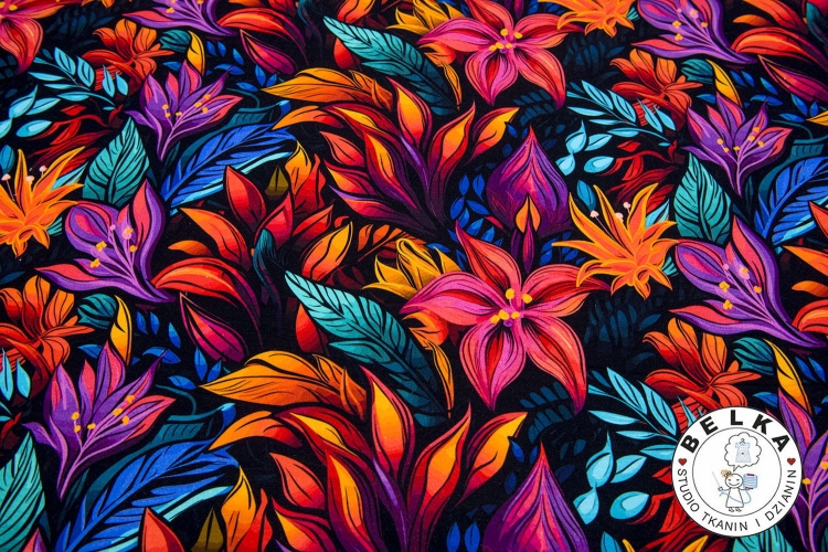 DZIANINA PĘTELKA CYFROWA BAJKOWY OGRÓD-10630