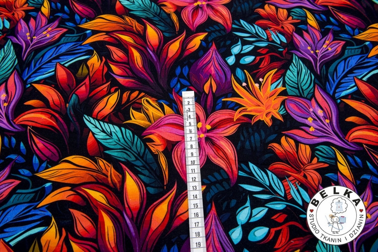 DZIANINA PĘTELKA CYFROWA BAJKOWY OGRÓD-10631