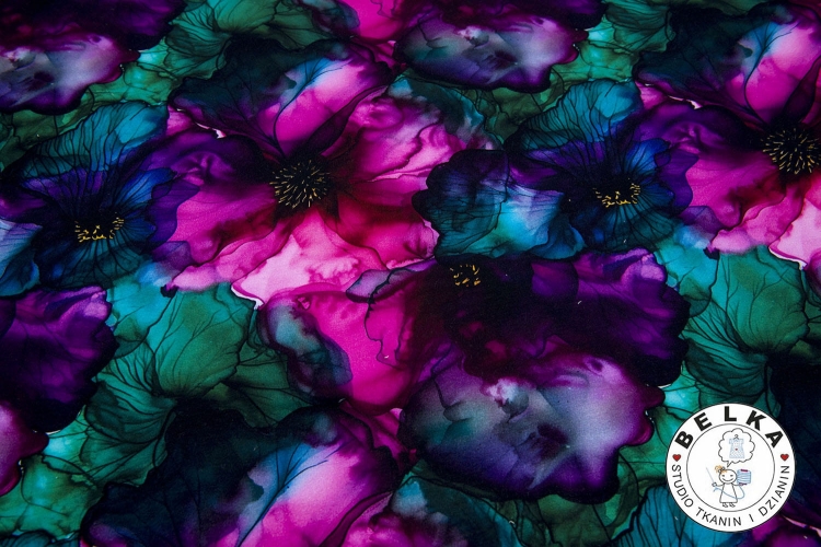 DZIANINA PĘTELKA CYFROWA HIBISKUS-10829