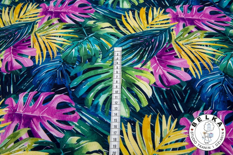 DZIANINA PĘTELKA CYFROWA MONSTERY FUKSJA-10993