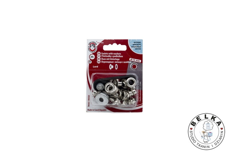OCZKO KALETNICZE ZESTAW 7 3089/O 13mm SREBRNY-10307