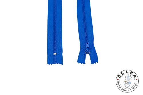 ZAMEK 16CM #3 SPIRALA NIEROZDZIELCZY NIEBIESKI-11217