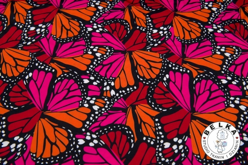 DZIANINA JERSEY ITY MOTYLE-11319