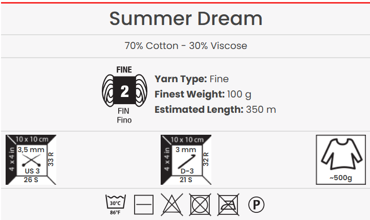 WŁÓCZKA YARNART SUMMER DREAM KOLOR 4301-10941