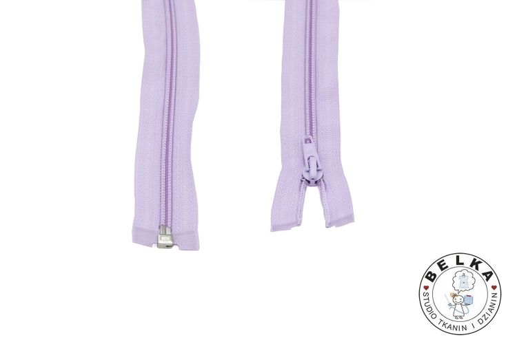 ZAMEK 60CM #5 ROZDZIELCZY SPIRALA FIOLET LAWENDA-11437