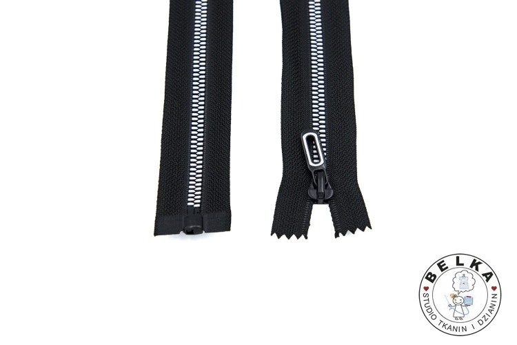 ZAMEK 50CM #5 KOSTKA ROZDZ.CZARNY BIAŁE ZĄBKI-11557
