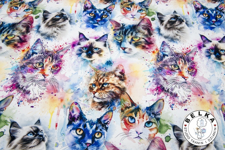 DZIANINA PĘTELKA CYFROWA MULTIKOLOR KOTY-11573