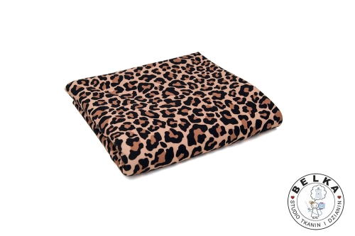 DZIANINA JERSEY CYFROWY CĘTKI BRĄZ-11720