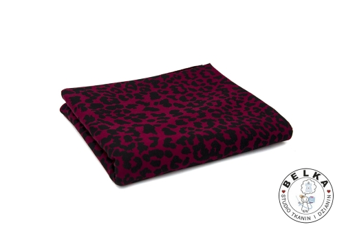 DZIANINA DRESÓWKA PĘTELKA BORDO CĘTKI-11745