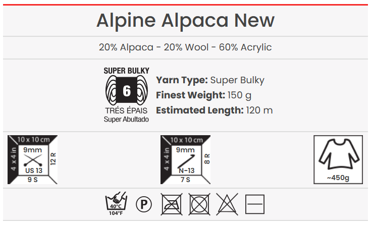 WŁÓCZKA YARNART ALPINE ALPACA NEW 1445-10373