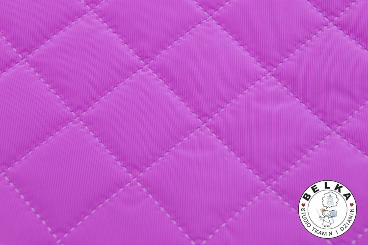 TKANINA PIKOWANA SPECJAL FIOLET WZÓR ROMBY 5cm-12026