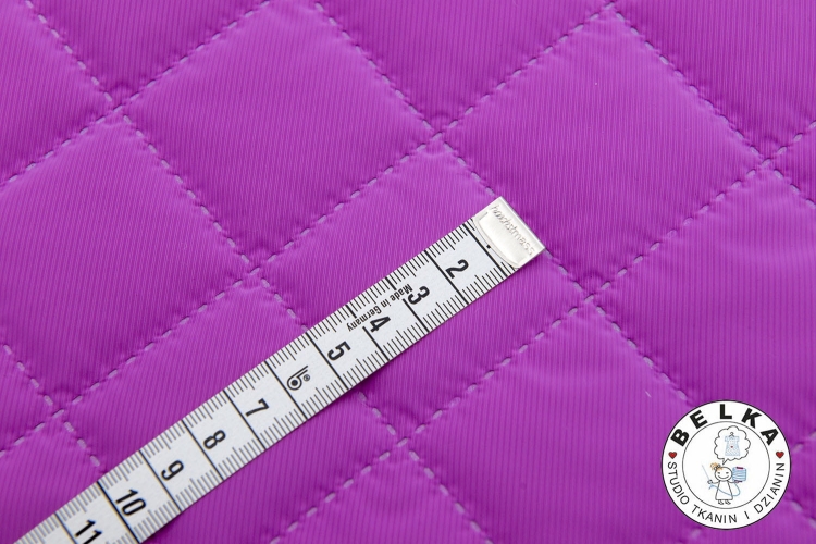 TKANINA PIKOWANA SPECJAL FIOLET WZÓR ROMBY 5cm-12027