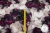 TKANINA SILK INDO TWILL KWIATY BURGUND-12046