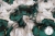 TKANINA SILK INDO TWILL KWIATY SZMARAGD-12050