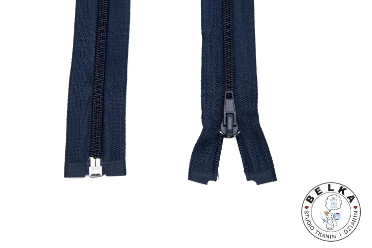 ZAMEK 40CM #5 ROZDZIELCZY SPIRALA GRANATOWY-12159