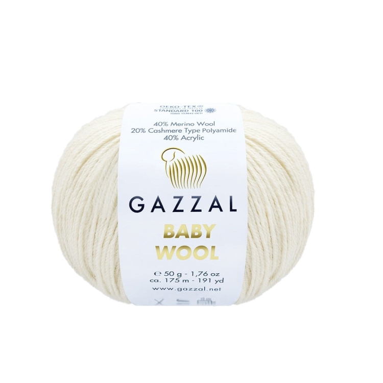 WŁÓCZKA GAZZAL BABY WOOL XL KOLOR 839-12152