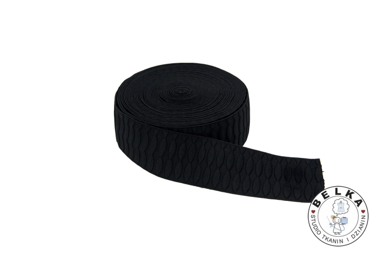 GUMA CZARNA 5cm ŁEZKI-14110