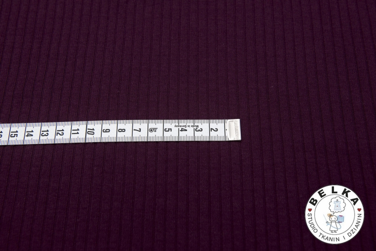 DZIANINA PRĄZEK 8/4 + ELASTAN LYCRA BURGUND-14164