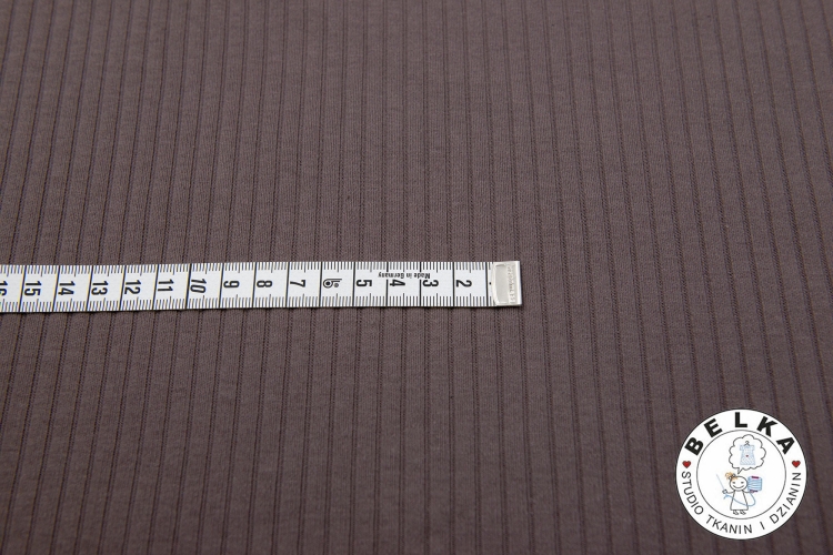 DZIANINA PRĄZEK 8/4 + ELASTAN LYCRA KAKAO CIEMNE-14167