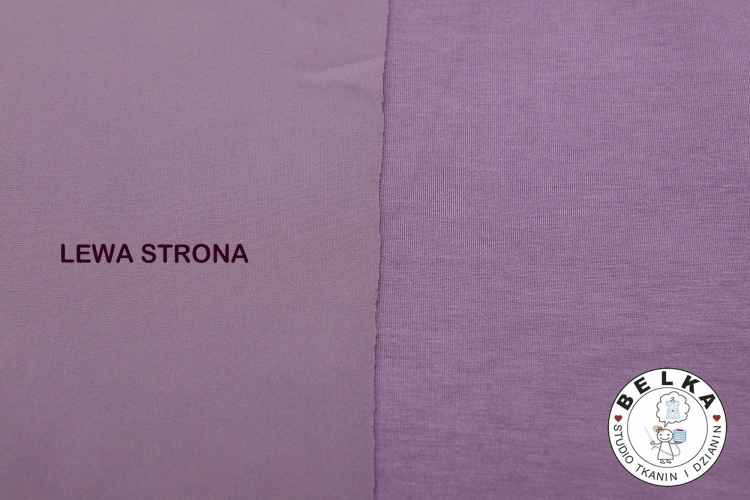 DZIANINA PIANKOWA SCUBA (MASEŁKO) CIEMNE LILA-14468