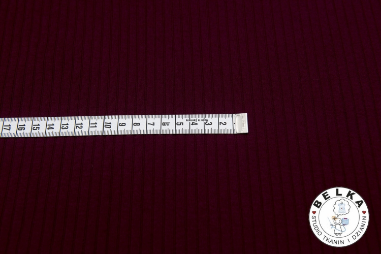 DZIANINA PRĄZEK 8/4 + ELASTAN LYCRA BORDO DR-14774