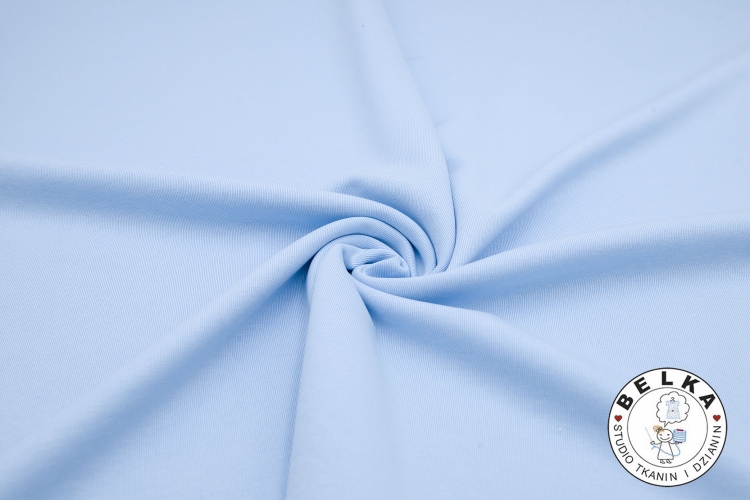 DZIANINA JERSEY RIB 100% BAWEŁNA BABY BLUE GRAM 32-14981
