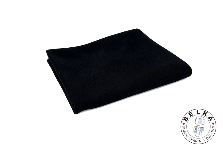 DZIANINA JERSEY RIB 100% BAWEŁNA CZARNY 320g/m2-14972