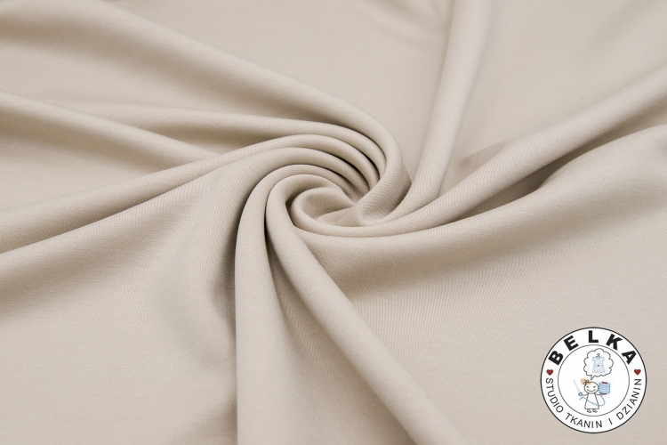 DZIANINA PIANKOWA SCUBA (MASEŁKO) JASNY BEŻ 300g-15256