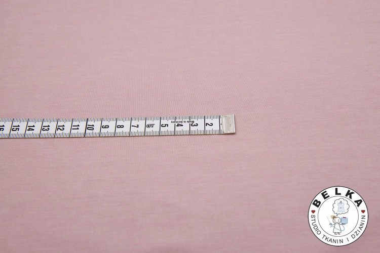 DZIANINA JERSEY FIT MODAL PASTELOWY RÓŻ-15314