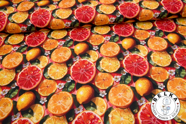 TKANINA WODOODPORNA CYTRUSY-15339