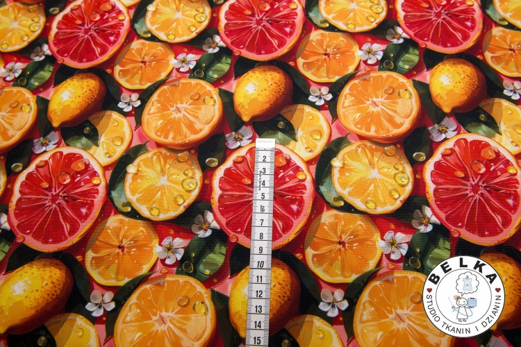 TKANINA WODOODPORNA CYTRUSY-15341