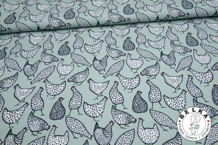 TKANINA WODOODPORNA KURY NA MIĘCIE-15359