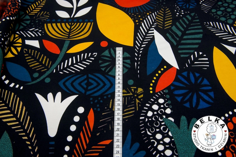 JERSEY WISKOZOWY + ELASTAN CYFROWY AFRICA-15370