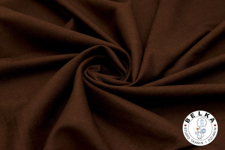 TKANINA LEN BALI BRĄZ CIEMNY-15404