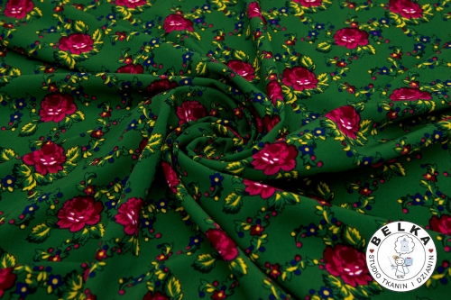 TKANINA ŻORŻETA GÓRALSKA ZIELONA-15417