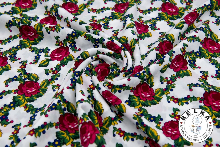 TKANINA ŻORŻETA GÓRALSKA BIAŁA-15408